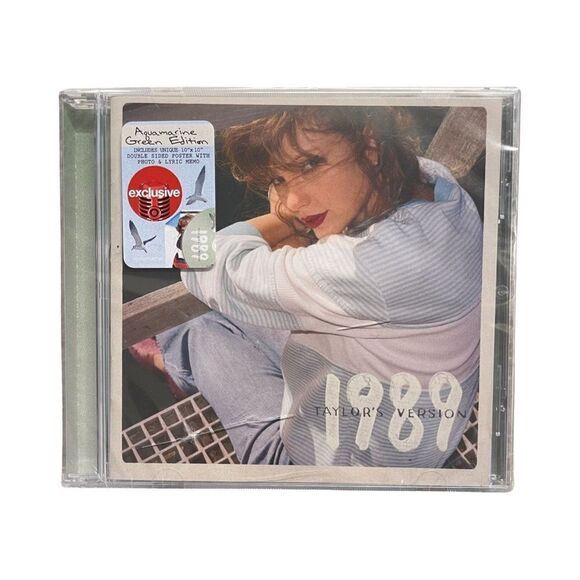 TAYLOR SWIFT - 1989 (Taylor's Version) Aquamarine Green Poster Ed TARGET EXC CD - Picture 3 of 5
